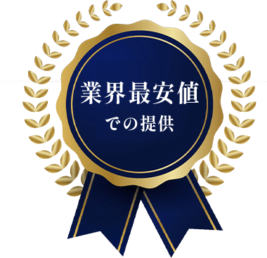 業界最安値での提供 